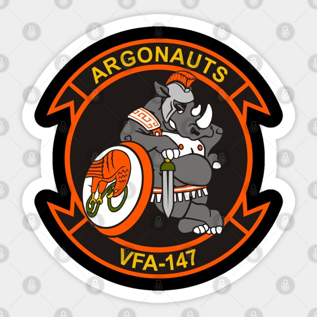 F/A18 Rhino - VFA147 Argonauts Sticker by MBK